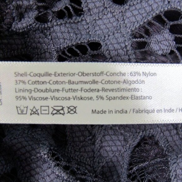 Free People FP One Adella Lace Shorts Size XS Charcoal Gray Elastic Waist New - Picture 4 of 8